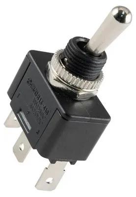 Obrázok produktu pre Vypínač páčkový 250V/6A ON-OFF-ON 1 obvod ST22