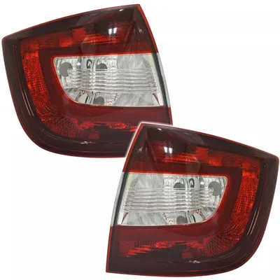 Für Skoda Rapid ab 2012- Rückleuchten Set Links + Rechts Dunkelrot / Kirschrot in der Farbe rot von AD TUNING GmbH & Co. KG