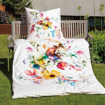 Produktbild von Janine Mako-Satin Bettwäsche modern art S 42129-09 multicolor 155x200 cm + 80x80 cm