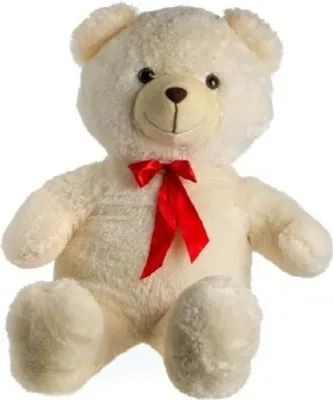 Obrázok produktu pre Medveď plyšový 100cm s mašľou béžový 0+
