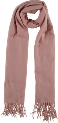 Produktbild von XXL Schal Damen Schultertuch Halstuch Stricktuch mit Fransen Rosa