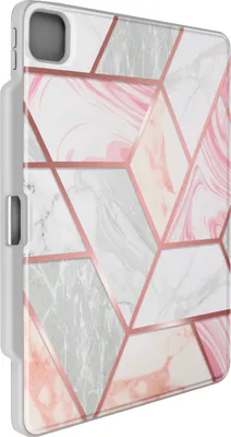 Produktbild von Supcase, Hülle für iPad Pro 13' 2024 Rundumschutz mit Standfunktion, Weiß / Rosa