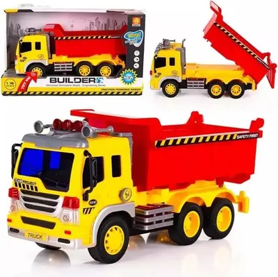 Immagine prodotto di Camion ribaltabile con luci e suoni in scala 1:16 - Lena