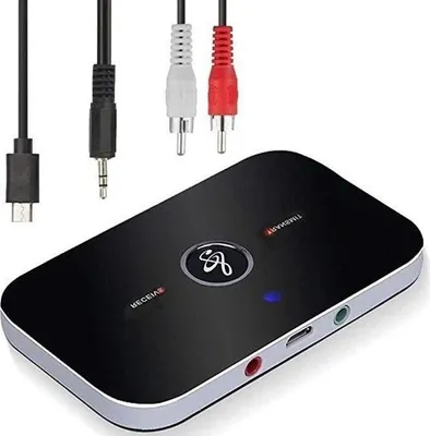 Bluetooth-Adapter-Empfänger, Bluetooth-Sender-Empfänger 5.0 2-in-1 Bluetooth-Audio-Sender-Empfänger mit Ausgang