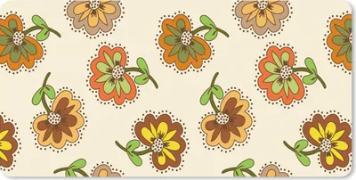 Produktbild von MuchoWow® Mauspad Mousepad Design - Blumen - Retro - Vintage 60x30 cm - Mousepads - Maus Mat - Pad - Mausunterlage - Nachhaltig