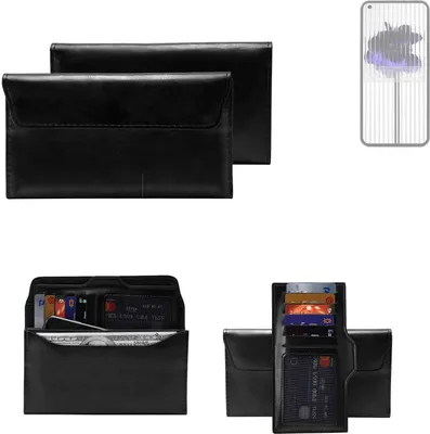 Produktbild von K-S-Trade Handy Hülle kompatibel mit Nothing 1 Schutz Hülle Tasche Schutz Case Handytasche Kunstleder schwarz, 1x