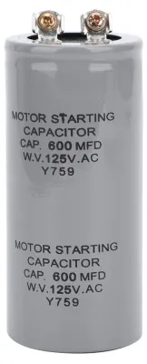 Produktbild von CD60 600MFD 125VAC Motorstart-Betriebskondensator 43x102mm