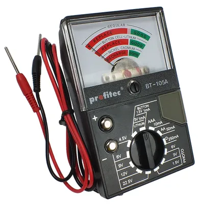 Produktbild von profitec Batterie-Testgerät > bis 22,5V > analoge Anzeige | 39403