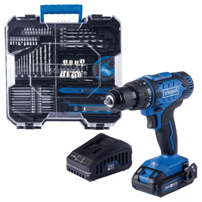 Produktbild von Scheppach mobile Werkstatt C-DTB74/1-X | 50 Nm | LED | Gürtelclip | 20V IXES | inkl. Akku-Bohrschrauber, Akku, Ladegerät und 74-teiligem Zubehörset