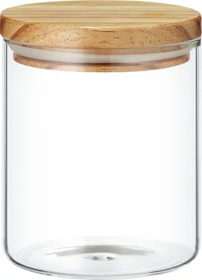 Produktbild von Kuketo | Glasbehälter 1 L Mit Bambusdeckel – Vorratsdose Für Gewürze, Kaffee & Lebensmittel – Luftdicht, Stilvoll & Nachhaltig