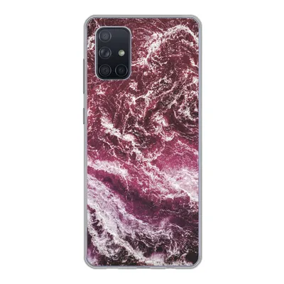 Produktbild von MuchoWow® Handyhülle Schutzhülle Hülle für Samsung Galaxy A51 5G Natursteine - Lila - Marmor Silikon Softcase Handy Hülle - Abbildung