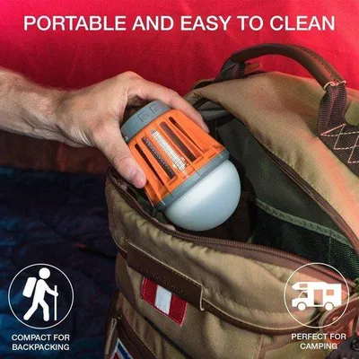 Produktbild von Draagbare LED Kampflampe und Moskitokiller, IPX6 Wasserdicht, USB Ladebar, LED Taschenlampe und Campingbeleuchtung.