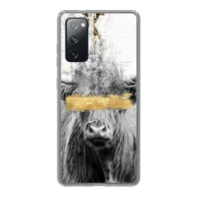 Produktbild von MuchoWow® Handyhülle Schutzhülle Hülle für Samsung Galaxy S20 FE Schottischer Highlander - Gold - Abstrakt Silikon Softcase Handy Hülle - Abdeckung
