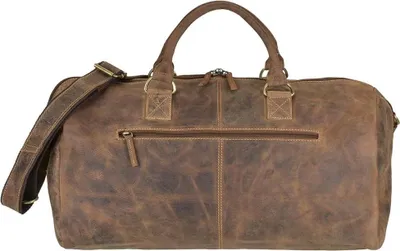 Zdjęcie produktu dla Greenburry torba podróżna skórzana brązowa męska torba sportowa typu weekender 1606-25