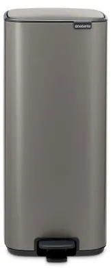 Zdjęcie produktu dla Brabantia 238161, 30 l, Prostokątny, Stal, Platyna, Pedał, Stal