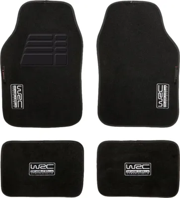 Produktbild von WRC 11-W007434, Bodenmatte, Schwarz, Silber, PVC, Samt, Universal, 420 mm, 750 mm