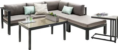 Immagine prodotto di Set lounge Destiny ARENAL, tavolo 100x60x49/56cm, tavolino 60x35x58cm