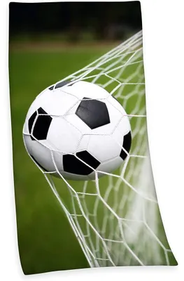 Produktbild von Strandlaken Strandtuch - 70x140 cm - Fußball - Duschtuch Saunatuch Badetuch Baumwolle Velour
