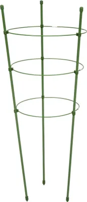 A green plant support structure.