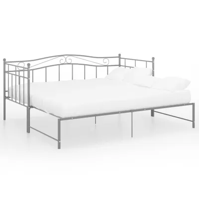 Immagine prodotto di Telaio Divano Letto Estraibile Grigio in Metallo 90x200 cm