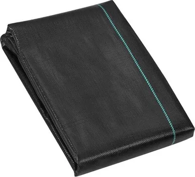 Image de Bâche de paillage noire, géotextile tissé, perméable, résistante à l'abrasion, 4 x 5 m
