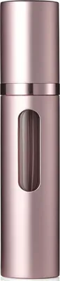 Produktbild von Parfümzerstäuber Nachfüllbar, Leer Reise Parfüm Zerstäuber Mini Portable Sprühflasche mit Fenster für Unterwegs, 8ml (B-Rosa)