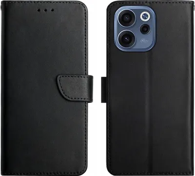 Produktbild von OPPO Reno15 F Hülle - Coverup Genuine Leather Klapphülle - Echtes Leder - Schwarz