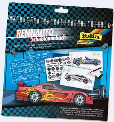 Produktbild von Schablonenbuch Rennwagen