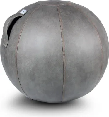 Produktbild von Vluv Veel Kunstleder-Sitzball Durchmesser 60-65cm Schlamm / Hellgrau