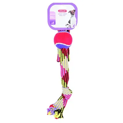 Obrázek produktu pro Zolux Tennis Ball Lasso Ropetoy 55Cm