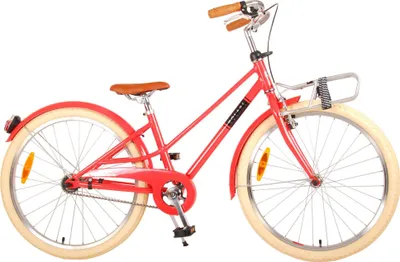 Immagine prodotto di Volare Melody bici da bambino 24 pollici bici giovanile ragazze ragazzi da 8 anni bici 130-145 cm freno a gomito