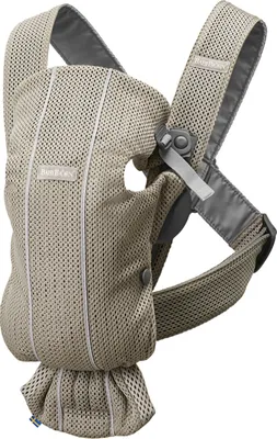 Produktbild von BabyBjorn 021002, Weiche Babytrage, Junge/Mädchen, 4,5 kg, Grau, Baumwolle, Elasthan, Stoff, Polyester