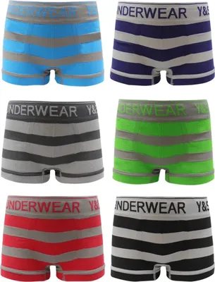 Produktbild von TEXEMP 6er-12er Pack Kinder Unterhosen Jungen Mädchen Unterwäsche Boxershorts | B248 - 128/140 - 6 Stück