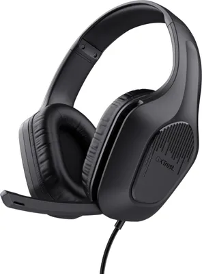 Produktbild von Trust Gaming GXT 415 Zirox Leichtes Gaming Headset mit 50-mm-Treiber für PC, Xbox, PS4, PS5, Switch, Mobile, 2-m-Kabel, 3,5-mm-Audioanschluss, Over-Ear Kopfhörer mit Kabel - Schwarz