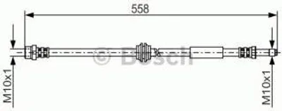 Produktbild von Bosch Bremsschlauch Vorderachse 1 987 481 182