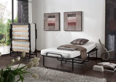 Produktbild von Raumsparbett Gästebett - Sleepers 2 - Komplettset Schwarz 90 x 200 cm