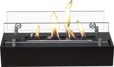 Produktbild von Xaralyn Ethanol-Kamin - Ethanolbrenner S - schwarz - 2 kW Heizung - Ethanol Einbaukamin - echte Flammen