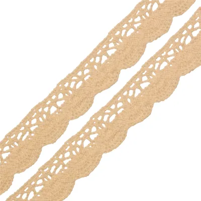 Klöppelspitze Baumwolle ab 1m x 19mm Spitzenband für Hochzeit Deko Nähen Oeko-Tex DIY Farbwahl creme
