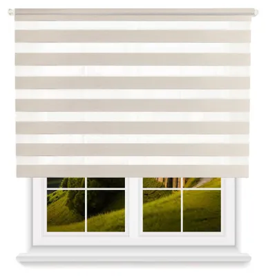 Rollo Tag/Nacht, Leineneffekt, 80x175 cm, Polyester