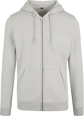 Produktbild von Build Your Brand BY012 | Heavy Zip Hoody - Farbe: Light Asphalt - Größe: XL