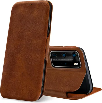 Zdjęcie produktu dla Etui z klapką dla Huawei P40 Pro Etui Book Cover Etui na telefon komórkowy z miejscem na kartę Etui ochronne Premium