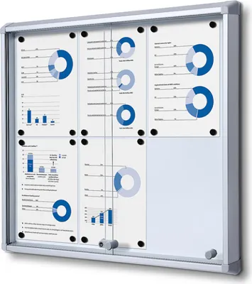 Produktbild von Showdown Displays Schaukasten mit Schiebetür - 6x DIN A4