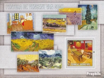 Produktbild von Briefmarken Sao Tome e Principe 2006 Mi Block 553 (kompl. Ausgabe) postfrisch Gemälde von Van Gogh