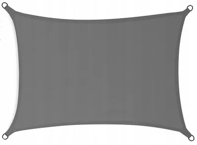 Image de BESTIF Voile d'ombrage imperméable Protection solaire pour jardin balcon terrasse avec matériel de fixation (rectangulaire 3x4m)