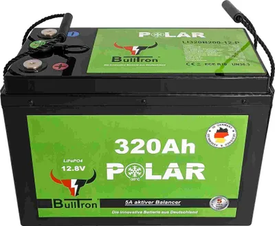 Produktbild von BullTron Polar 320Ah LiFePO4 12,8V Batterie – Wohnmobil, Boot & Solar Akku