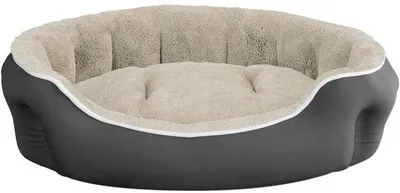 Produktbild von Hundebett und Katzenbett, cremefarben, 59 x 53 x 18 cm