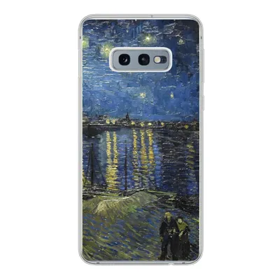 Produktbild von MuchoWow® Handyhülle Schutzhülle Hülle für Samsung Galaxy S10e Sternennacht über dem Orsay Paris - Vincent Van Gogh Silikon Softcase Handy Hülle - Handy