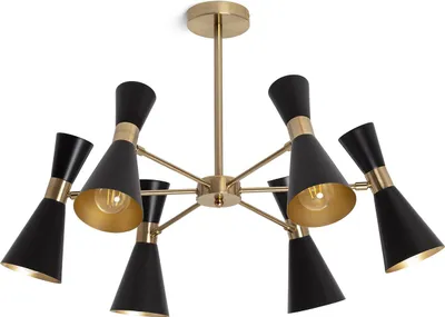 Produktbild von Deckenleuchte Metall 6 Strahler Jigger Schwarz