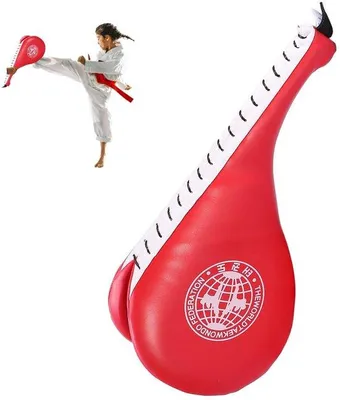 Zdjęcie produktu dla Podkładki treningowe do kickboxingu - podkładki treningowe do taekwondo/karate - do sportów walki - Muay Thai - dla dzieci i dorosłych - ochraniacze amortyzujące upadki i uderzenia