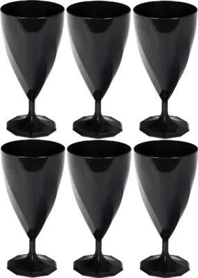 Produktbild von PS-Gläser schwarz 15cl (VV 15 EBENE) 6 Stk.